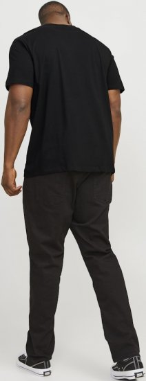 Jack & Jones JJEBRADLEY T-Shirt Black - T-shirts - T-shirts Homme Grande Taille