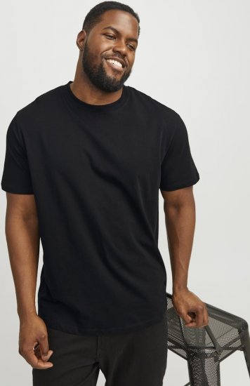 Jack & Jones JJEBRADLEY T-Shirt Black - T-shirts - T-shirts Homme Grande Taille
