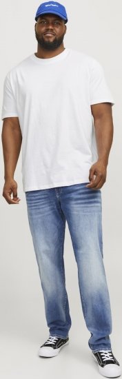 Jack & Jones BRADLEY T-Shirt White - T-shirts - T-shirts Homme Grande Taille
