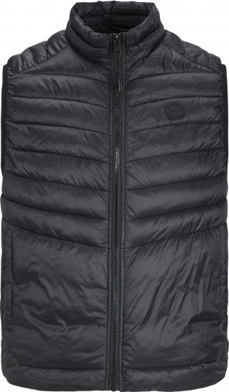 Jack & Jones SPRINT BODYWARMER With Collar Black - Vestes - Vestes Homme Grandes Tailles