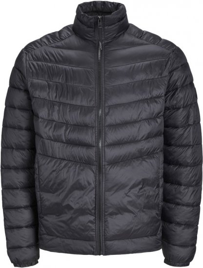 Jack & Jones SPRINT Quilted Collar Jacket Black - Vestes - Vestes Homme Grandes Tailles