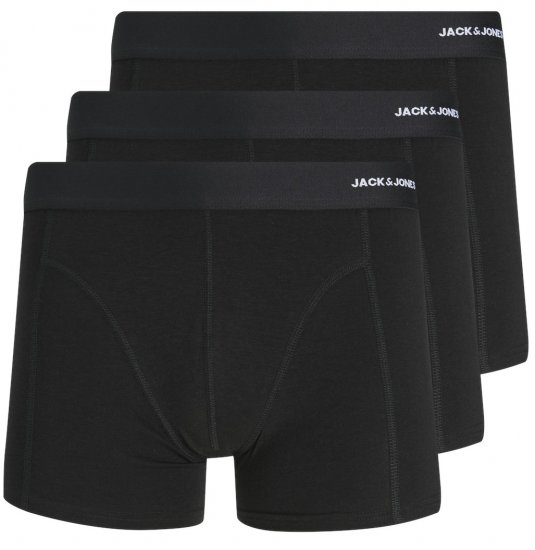 Jack & Jones BASIC BAMBOO Trunks 3-Pack Black - Sous-vêtements & bain - Sous-vêtements Grande Taille
