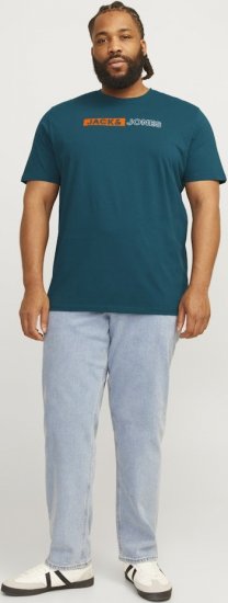 Jack & Jones CORP Logo Play 5 T-Shirt Deep Teal - T-shirts - T-shirts Homme Grande Taille
