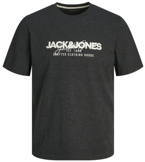 Jack & Jones JJALVIS T-Shirt Black - T-shirts - T-shirts Homme Grande Taille