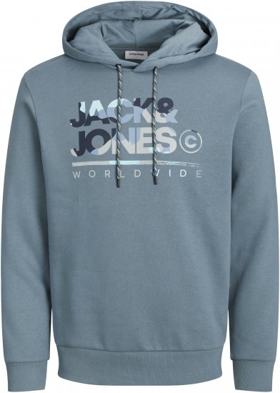 Jack & Jones JJLUKE Hoodie Goblin Blue - Sweatshirts & hoodies - Sweatshirts/Hoodies grande taille homme
