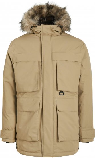 Jack & Jones STAR Parka Beige - Vestes - Vestes Homme Grandes Tailles