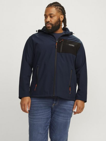 Jack & Jones JJTAYLOR Softshell Jacket Navy Blazer - Vestes - Vestes Homme Grandes Tailles