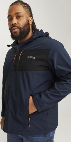 Jack & Jones JJTAYLOR Softshell Jacket Navy Blazer - Vestes - Vestes Homme Grandes Tailles