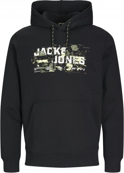 Jack & Jones JCOOUTDOOR Hoodie Black - Sweatshirts & hoodies - Sweatshirts/Hoodies grande taille homme