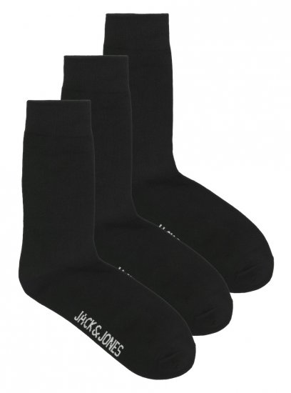 Jack & Jones RAFAEL Socks 3-Pack Black - Sous-vêtements & bain - Sous-vêtements Grande Taille