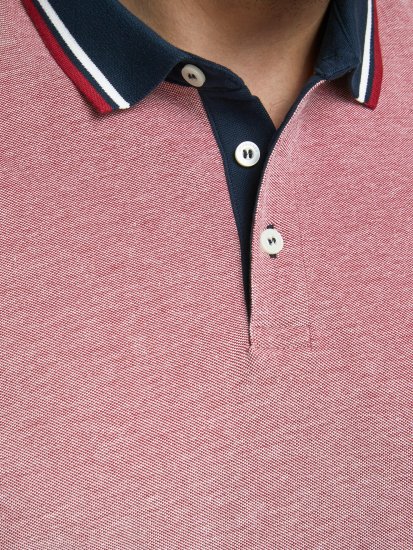 Jack & Jones Paulos Polo Rio Red - Polos - Polos homme grande taille