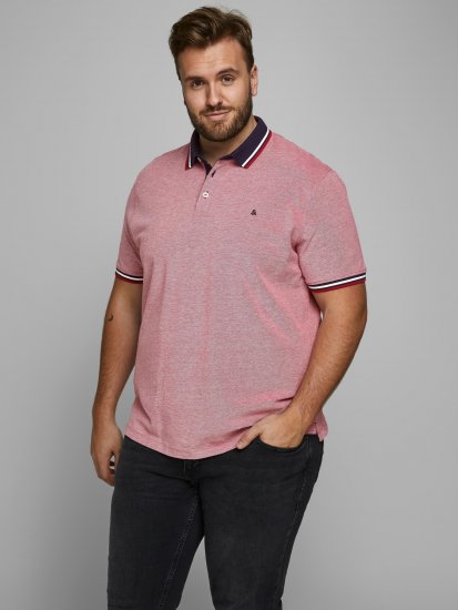 Jack & Jones Paulos Polo Rio Red - Polos - Polos homme grande taille