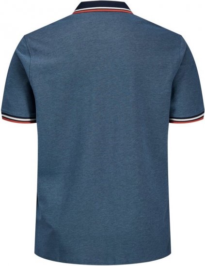 Jack & Jones PAULOS Short Sleeve Polo Denim Blue/PS - Polos - Polos homme grande taille