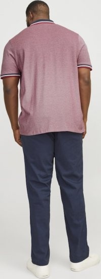 Jack & Jones PAULOS Short Sleeve Polo Rio Red/PS - Polos - Polos homme grande taille