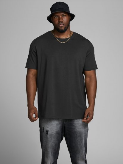 Jack & Jones Organic Basic T-shirt Black - T-shirts - T-shirts Homme Grande Taille