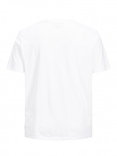 Jack & Jones Organic Basic T-shirt White - T-shirts - T-shirts Homme Grande Taille