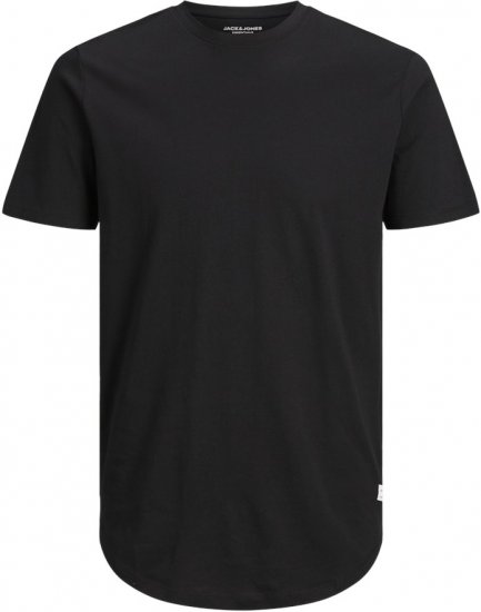 Jack & Jones NOA Crew Neck T-Shirt Black - T-shirts - T-shirts Homme Grande Taille