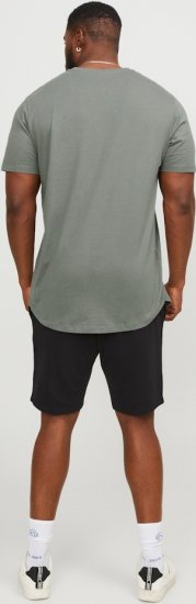 Jack & Jones NOA Crew Neck T-Shirt Grey - T-shirts - T-shirts Homme Grande Taille