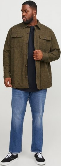 Jack & Jones NOA Crew Neck T-Shirt Navy Blazer - T-shirts - T-shirts Homme Grande Taille