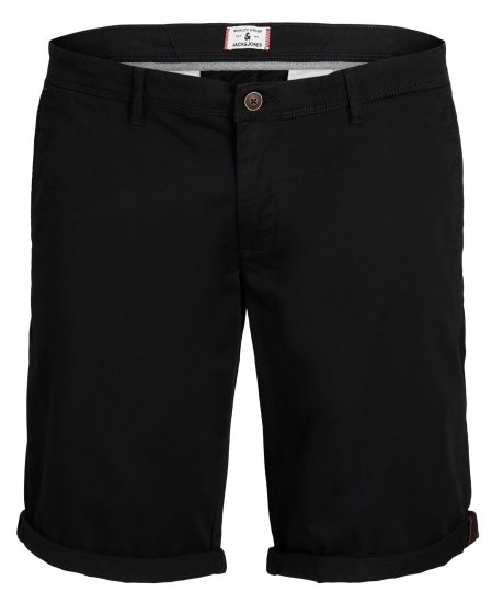 Jack & Jones JPSTBOWIE Chino Shorts Black - Shorts - Shorts hommes grande taille