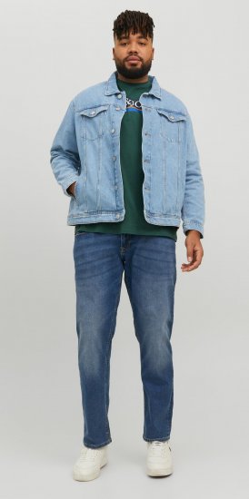 Jack & Jones JJIJEAN Denim jacket Blue Denim - Vestes - Vestes Homme Grandes Tailles
