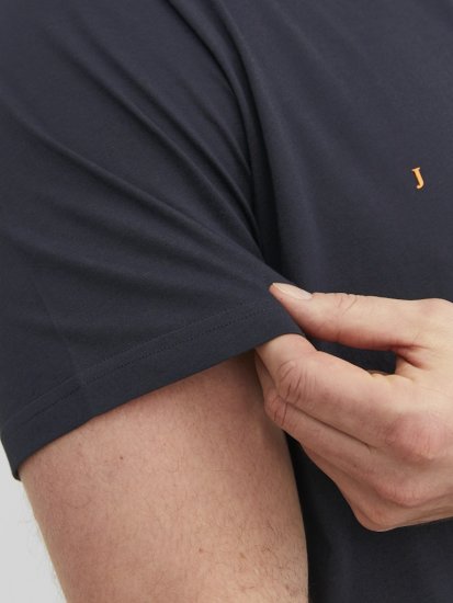 Jack & Jones STAR T-Shirt Dark Navy - T-shirts - T-shirts Homme Grande Taille