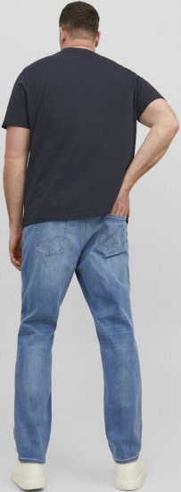 Jack & Jones STAR T-Shirt Dark Navy - T-shirts - T-shirts Homme Grande Taille