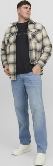 Jack & Jones STAR T-Shirt Black - T-shirts - T-shirts Homme Grande Taille