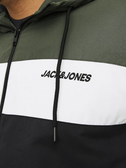 Jack & Jones RUSH Bomber Jacket with Hood Green - Vestes - Vestes Homme Grandes Tailles