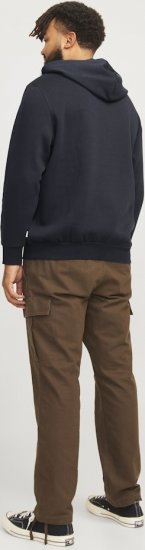 Jack & Jones 2 COL LOGO Hoodie Dark Navy - Sweatshirts & hoodies - Sweatshirts/Hoodies grande taille homme
