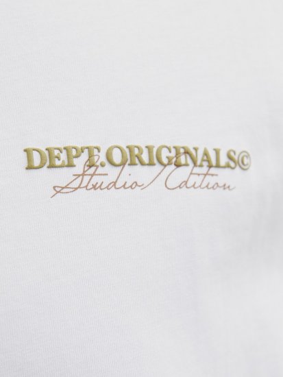 Jack & Jones Lington Crew Neck T-Shirt Bright White - T-shirts - T-shirts Homme Grande Taille