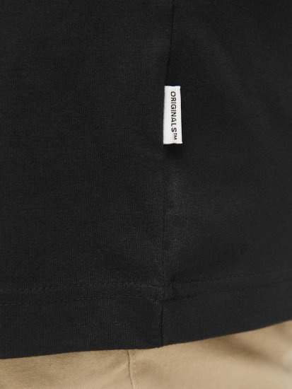 Jack & Jones Lington Crew Neck T-Shirt Black - T-shirts - T-shirts Homme Grande Taille