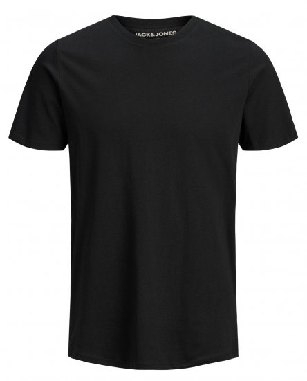 Jack & Jones Organic Basic T-shirt Black - T-shirts - T-shirts Homme Grande Taille