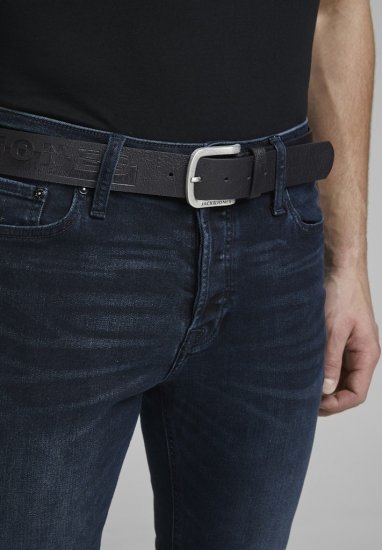 Jack & Jones HARRY Belt Black - Ceintures - Ceintures grandes tailles pour hommes