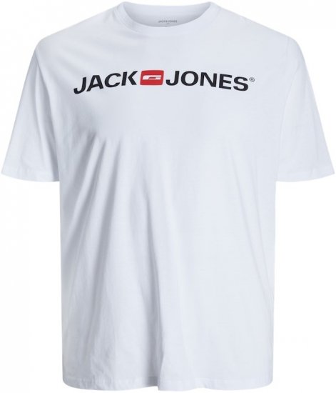 Jack & Jones JJECORP LOGO T-Shirt White - T-shirts - T-shirts Homme Grande Taille