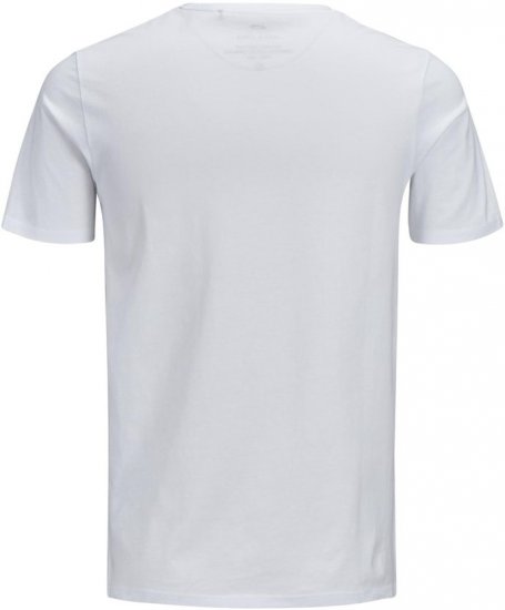 Jack & Jones JJECORP LOGO T-Shirt White - T-shirts - T-shirts Homme Grande Taille