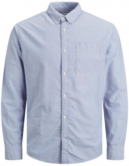 Jack & Jones OXFORD LS Shirt Cashmere Blue - Chemises - Chemises Grandes Tailles Hommes