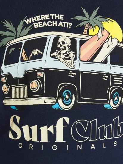 Jack & Jones Summerskull T-Shirt Navy Blazer - T-shirts - T-shirts Homme Grande Taille