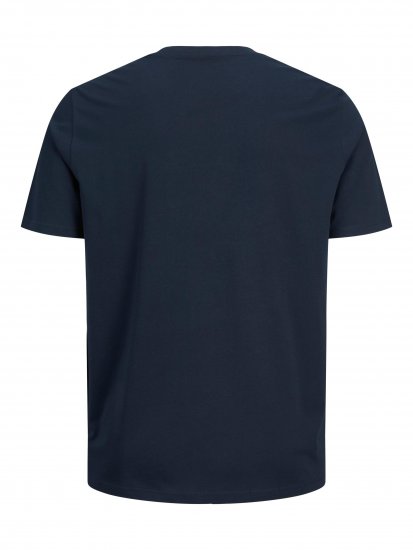Jack & Jones JJELOGO TEE Navy - T-shirts - T-shirts Homme Grande Taille