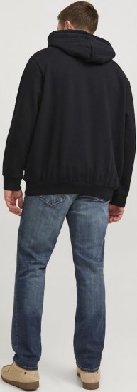 Jack & Jones CORP LOGO Large Print Hoodie Black - Sweatshirts & hoodies - Sweatshirts/Hoodies grande taille homme