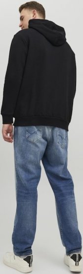 Jack & Jones CORP LOGO PLAY 4 Print Hoodie Black - Sweatshirts & hoodies - Sweatshirts/Hoodies grande taille homme