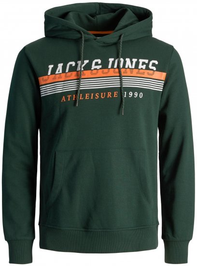 Jack & Jones JJIRON Hoodie Green - Sweatshirts & hoodies - Sweatshirts/Hoodies grande taille homme