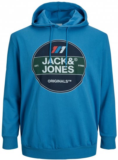 Jack & Jones JORNATE SWEAT Hoodie Blue - Sweatshirts & hoodies - Sweatshirts/Hoodies grande taille homme