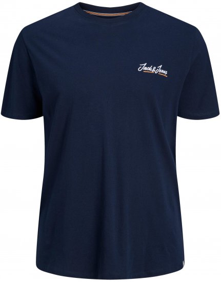 Jack & Jones JORPAUL TONS TEE Navy - T-shirts - T-shirts Homme Grande Taille