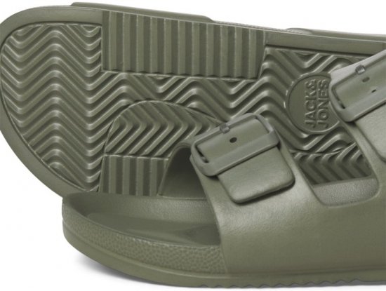 Jack & Jones Croxton Moulded Sandals Khaki - Chaussures homme 40-52 - 