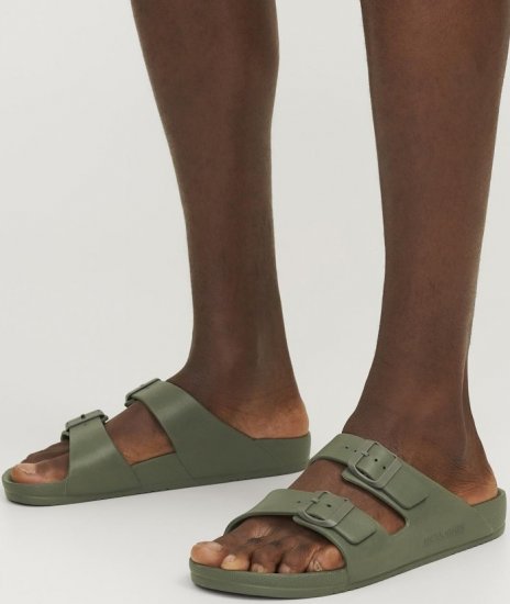 Jack & Jones Croxton Moulded Sandals Khaki - Chaussures homme 40-52 - 