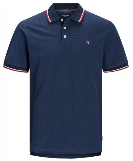 Jack & Jones JPRWINBLU Poloshirt Navy Blazer - Polos - Polos homme grande taille