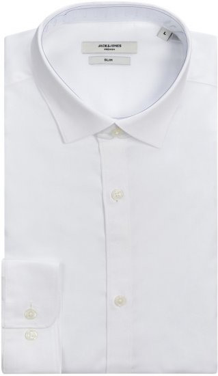 Jack & Jones CARDIFF Dress Shirt White - Chemises - Chemises Grandes Tailles Hommes