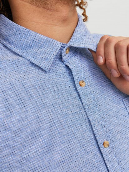 Jack & Jones JORABEL Casual Shirt Ensign Blue - Chemises - Chemises Grandes Tailles Hommes