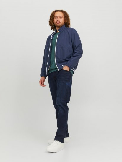 Jack & Jones JORLUKE Light Bomber Jacket Navy - Vestes - Vestes Homme Grandes Tailles
